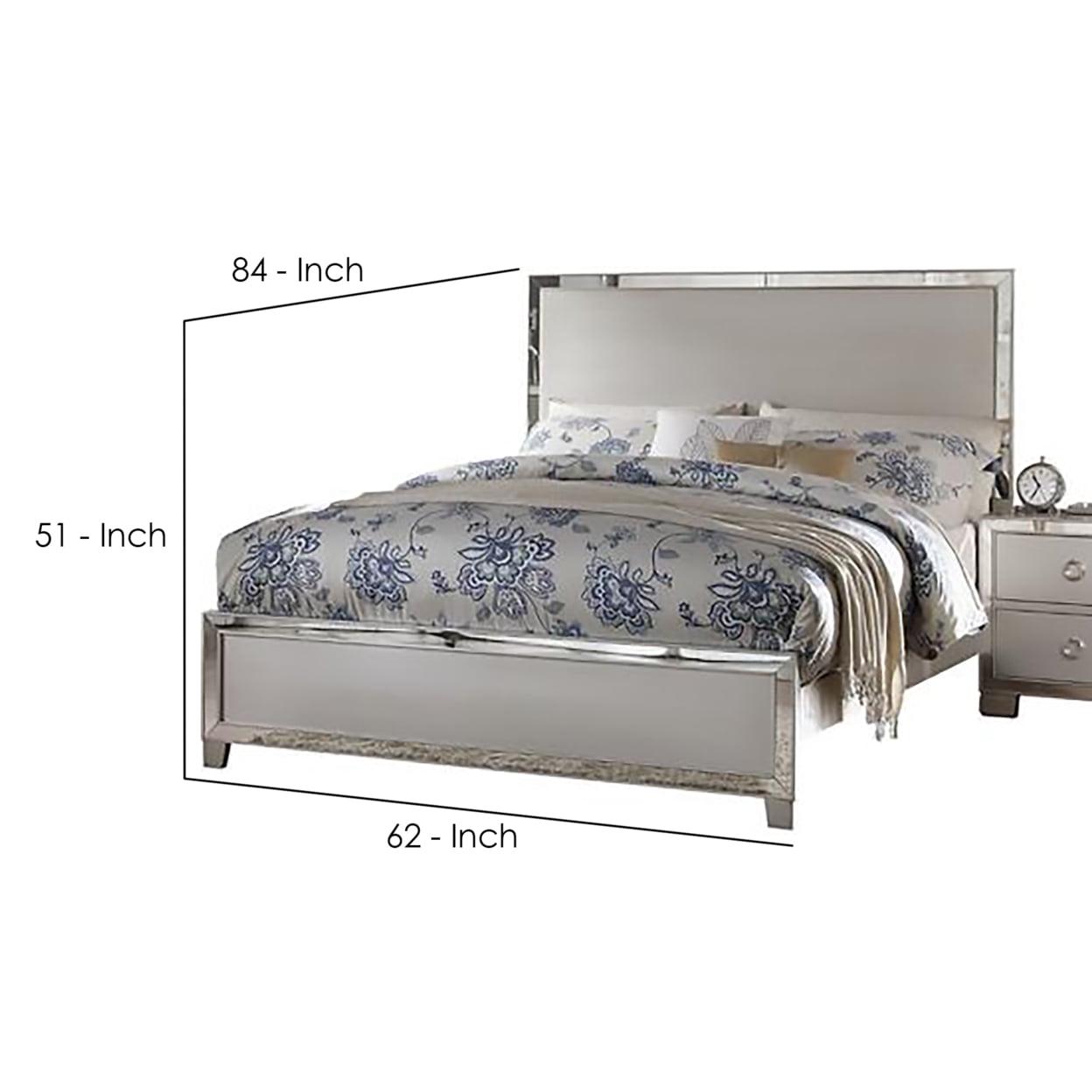 Acme Furniture ACME Voeville II Queen Bed, Platinum (1Set/3Ctn) - Image 5