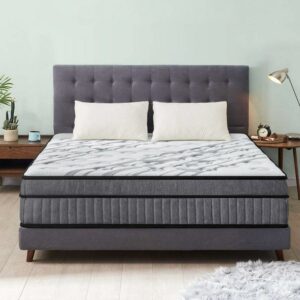 Subrtex 10" Hybrid Mattress Comfort Foam and Individual Pocket Spring Mattress, Queen