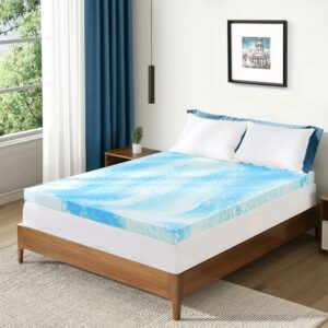 Subrtex 3" Wave Pattern Memory Foam Mattress Topper, Full