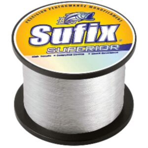 Sufix Superior Monofilament Fishing Line, 2.2 lb Spool, 20 lb Clear