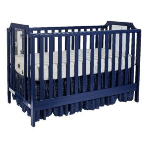 Suite Bebe Celeste Acrylic 3-in-1 Convertible Island Crib, Navy Blue