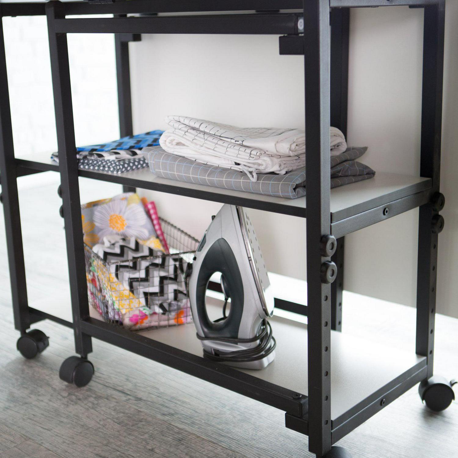 Sullivans Home Hobby Adjustable Height Foldable Table for Sewing and Crafts - Image 3