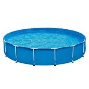 Summer Waves 15 ft Round Active Frame Above Ground Pool, Blue, Ages 6 and Up, Unisex