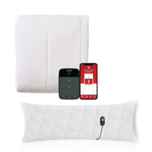 Sunbeam Full Sized Mattress Pad with WiFi and Heated Body Pillow