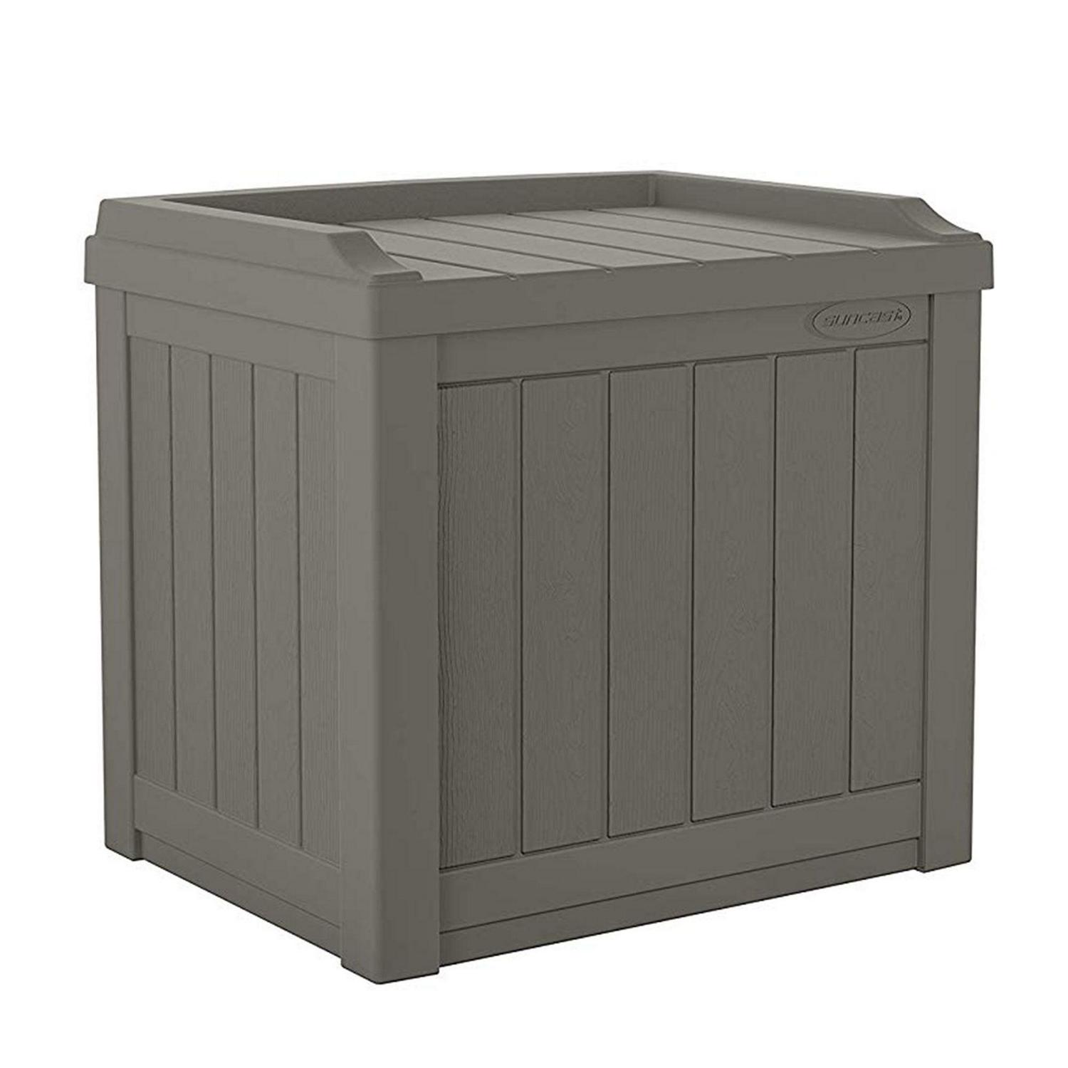 Suncast 22-Gal Double-Duty Outdoor Storage Box and Seating Solution, 2-Pack - Image 2