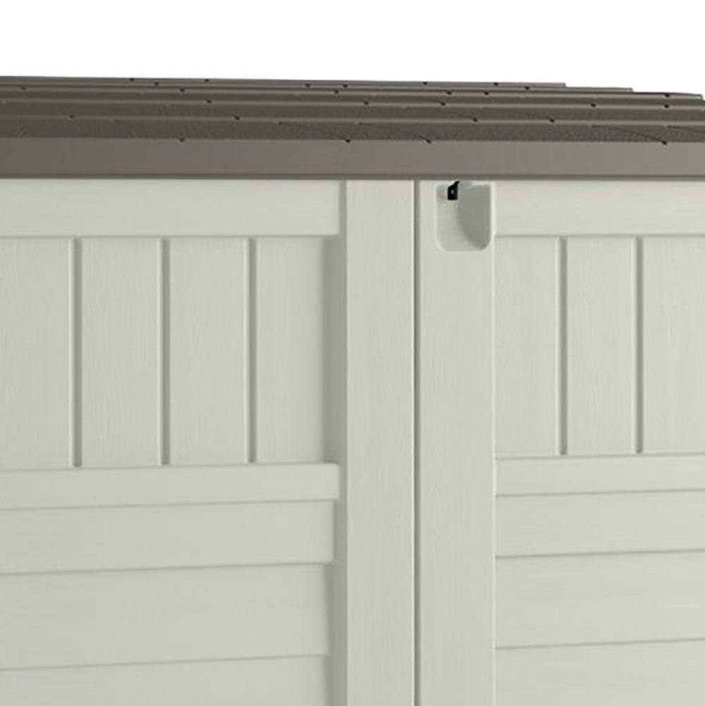 Suncast 34 Cubic Feet Horizontal Backyard Storage Stow Away Shed, Ivory (4 Pack) - Image 3