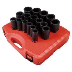 Sunex 4685 3/4" Drive 17 Piece SAE Deep Impact Socket Set
