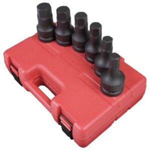 Sunex 5606 6 Piece 1" Drive SAE Impact Hex Driver Set