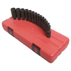 Sunex Tools 1831 - 14 Piece 1/4" Drive Deep Metric Mag Impact Socket Set