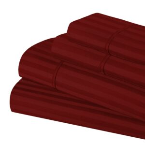 Superior 300 Thread Count Egyptian Cotton Sheet Set, Burgundy, California King