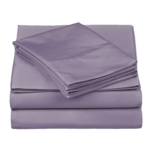 Superior Egyptian Cotton 530 Thread Count Deep Pocket Sheet Set, Twin XL Size, Lavender
