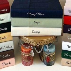 Superior 5-Piece 600 Thread Count Cotton Blend Deep Pocket Sheet Set, Split King, Light Blue