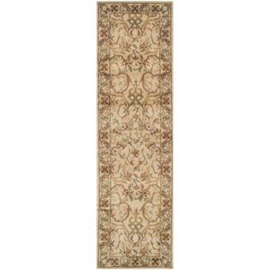 Superior Heritage Oriental Floral Indoor Area Rug, 2' x 11', Ivory