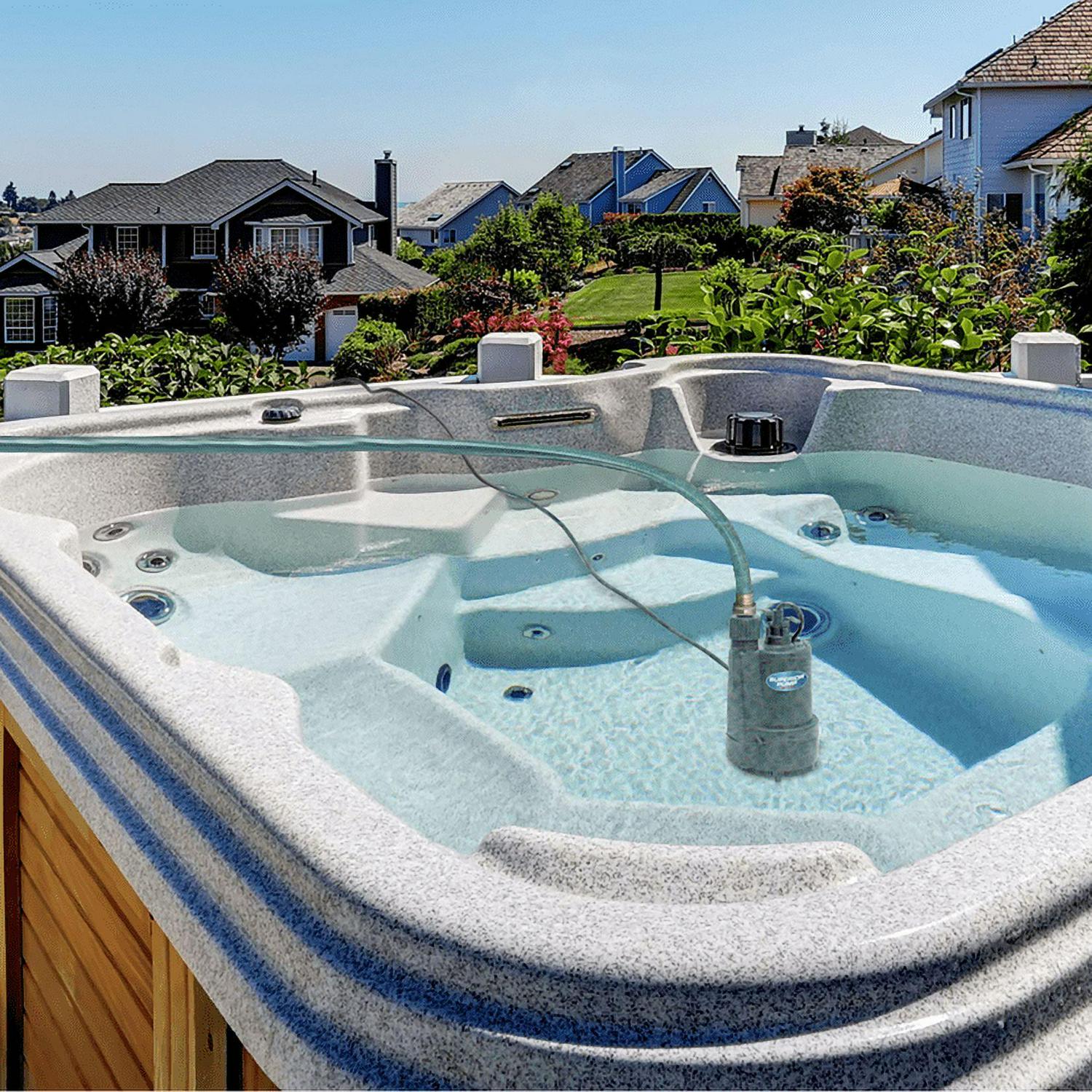 Superior Pump 91330 1/3 HP Thermoplastic Submersible Multi Use Pool Hot Tub Pump with 10-Foot Cord - Image 8