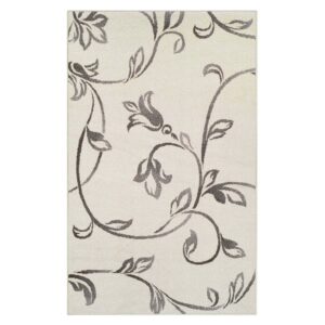 Superior Vine Modern Floral Indoor Area Rug, 8' x 10', Cream