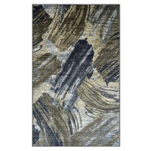 Superior Xander Abstract Indoor Area Rug, 8' x 10', Brown/ Beige