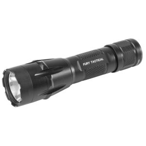 SureFire Lightweight High Performance Dual Fuel Tactical 123A Lithium Batteries LED Flashlight with 1,500 Lumen, Black