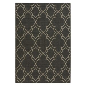 Surya Alfresco Runner Rug - Black - Camel - 2 ft. 3 in. x 7 ft. 9 in.