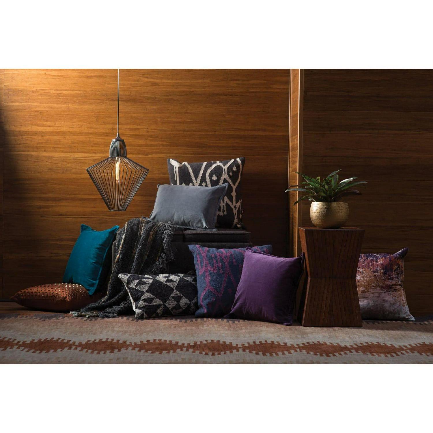 Surya Smooth Velvet Decorative Throw Pillow - Image 3