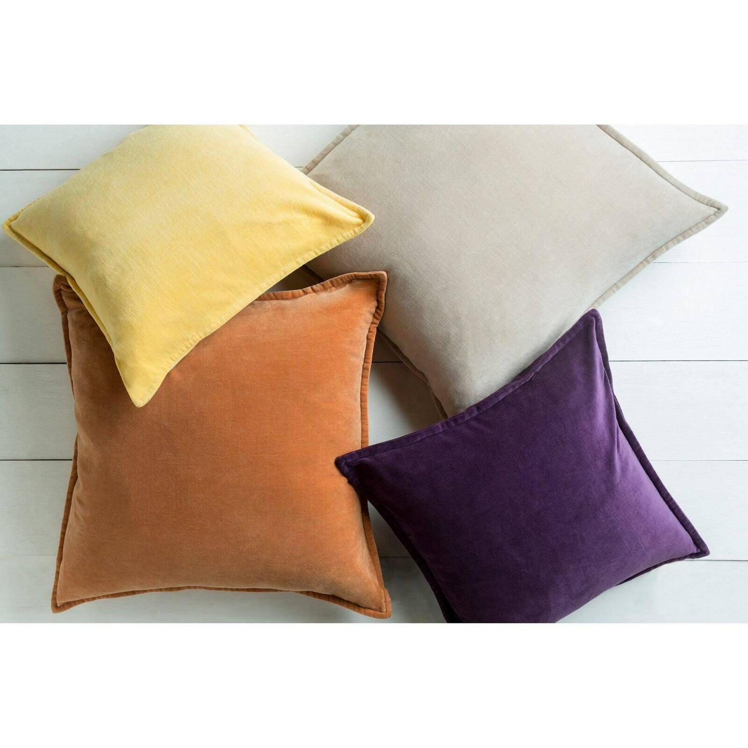 Surya Smooth Velvet Decorative Throw Pillow - Image 2