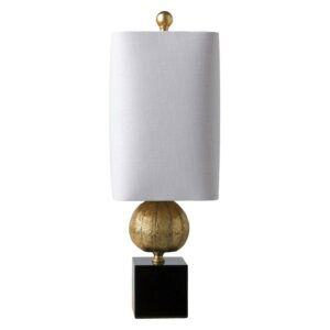Surya St.Martin Table Lamp - White - 7.75 x 7.75 x 23 in.