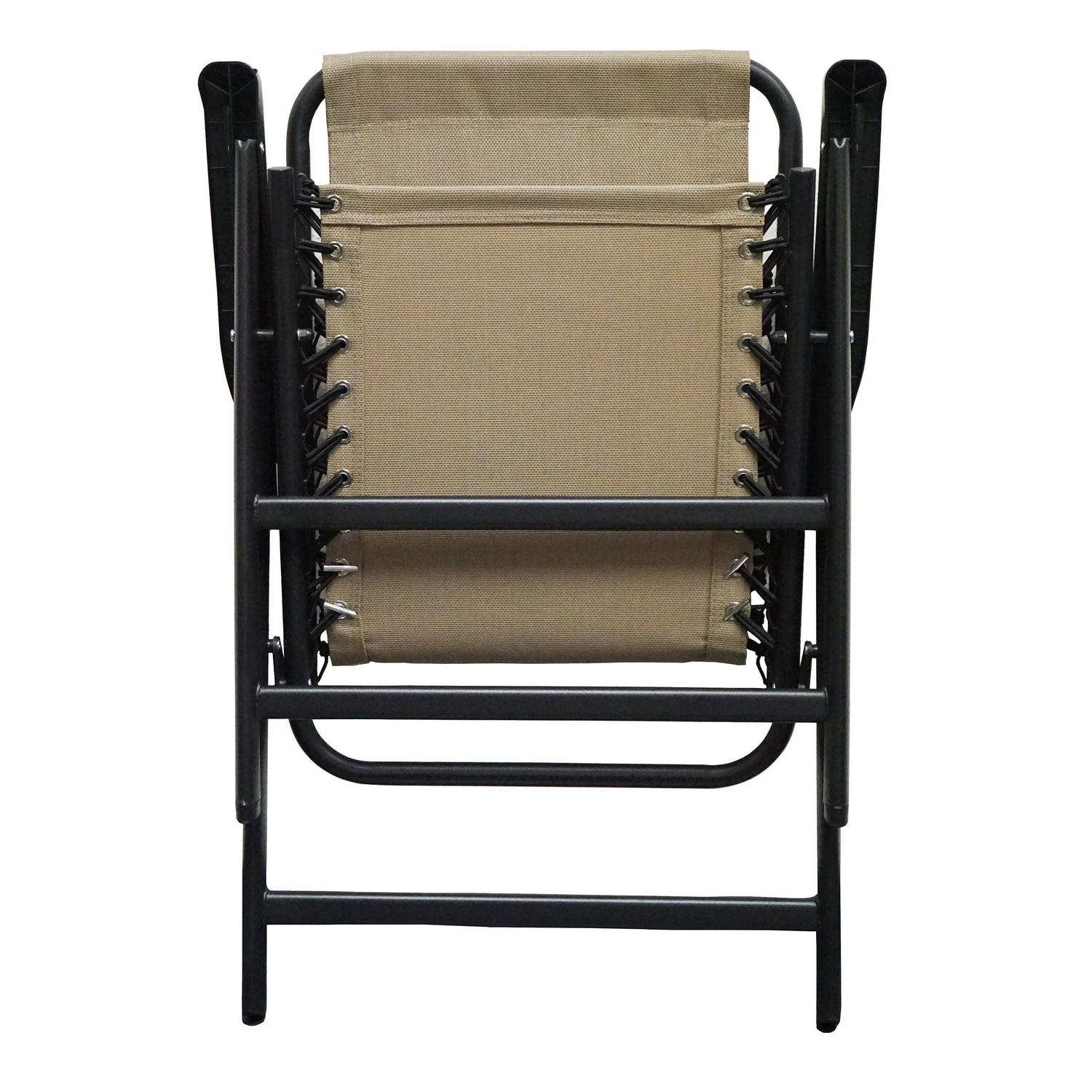 Suspension Folding Chair Beige 2pk - Image 3