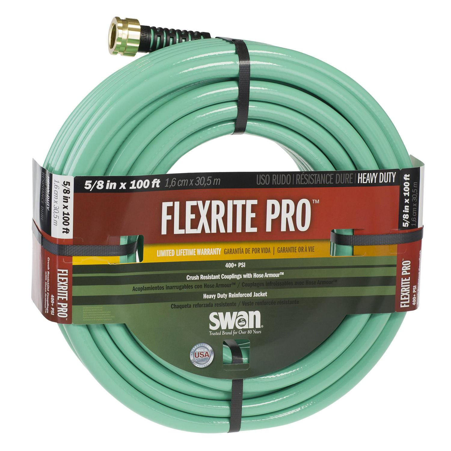 Swan FlexritePRO® Heavy Duty Professional Garden Hose, Green - Image 2