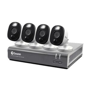 Swann SWANN 1080P Video 8 Channel DVR Security Camera System, 1TB Hard Drive, 4 Indoor/Outdoor Cameras, Wired CCTV Surveillance