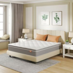 Sweetnight Island 12" King Medium Adult Firm Gel Memory Foam Hybrid Mattress