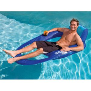 SwimWays Vinyl Spring Recliner Xl Pool Float, Blue