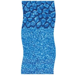 24 Foot Round Unibead Above Ground Pool Liner 48 Inch Boulder Swir, 20 Gauge