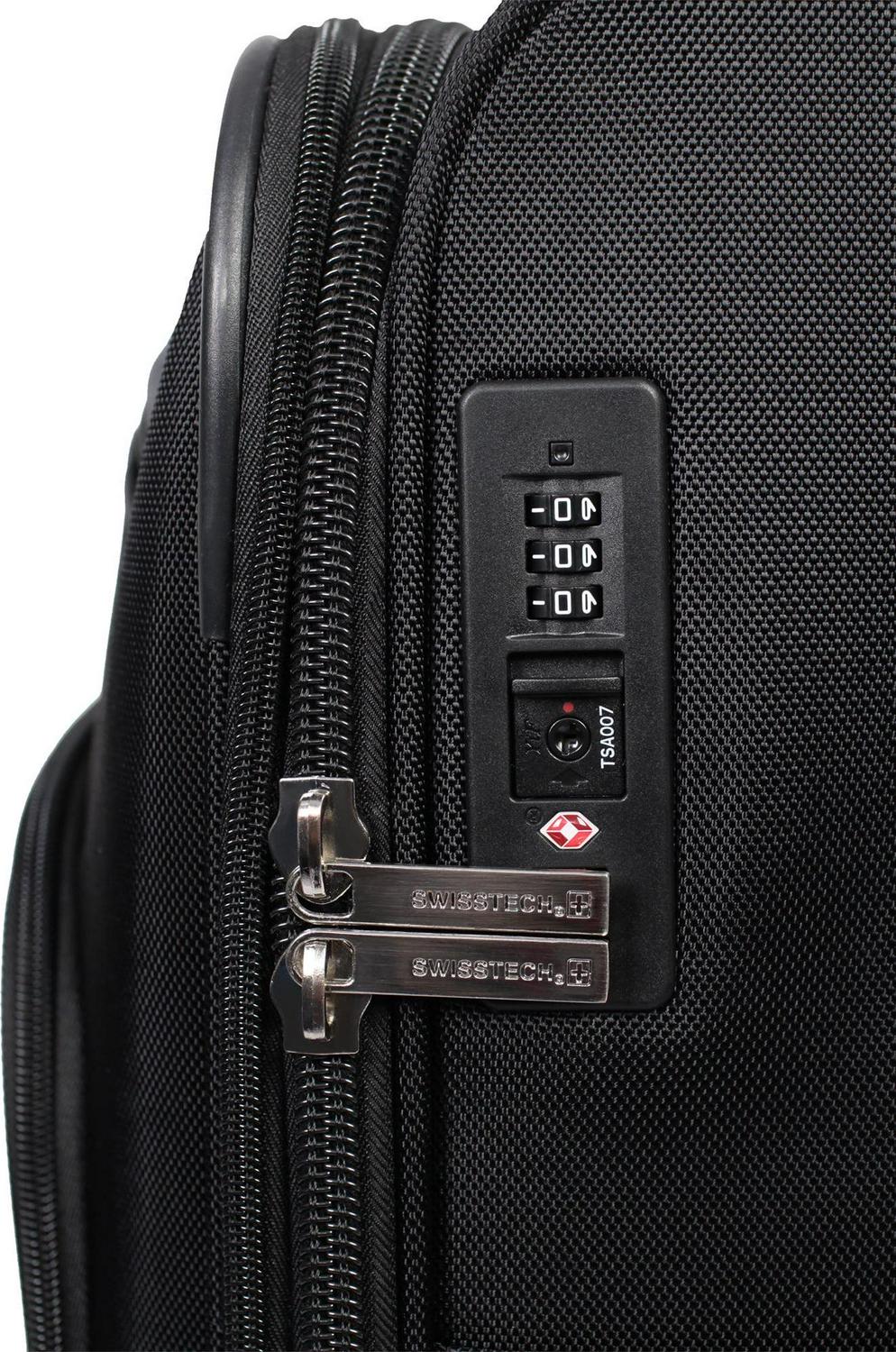 SwissTech Executive 29" 8-Wheel Softside Luggage, Black - Image 6