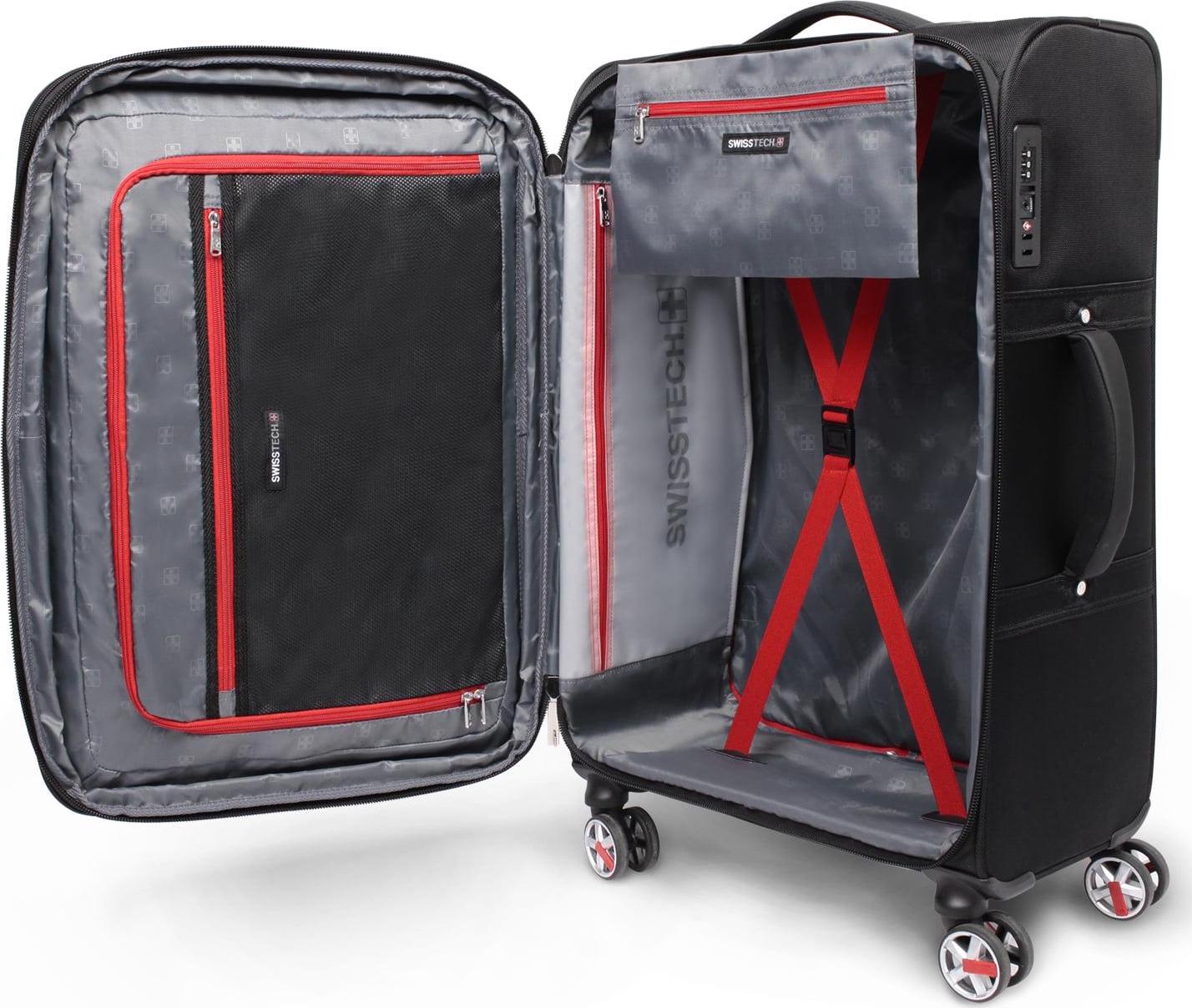 SwissTech Executive 29" 8-Wheel Softside Luggage, Black - Image 10