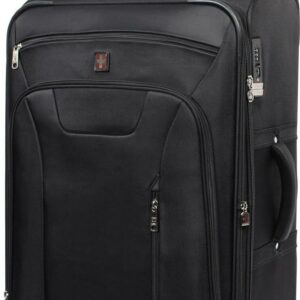 SwissTech Executive 29" 8-Wheel Softside Luggage, Black