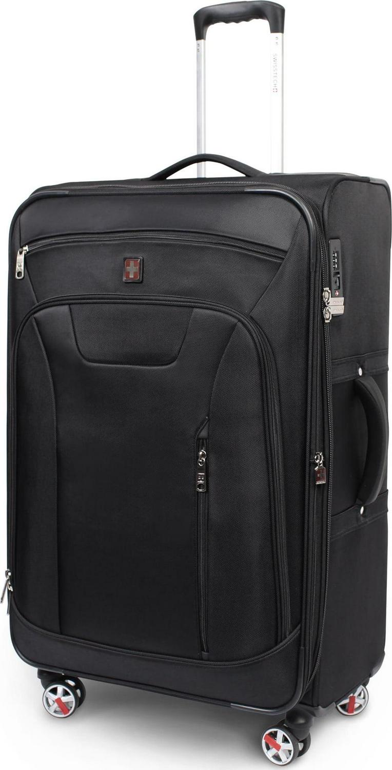 SwissTech Executive 29" 8-Wheel Softside Luggage, Black