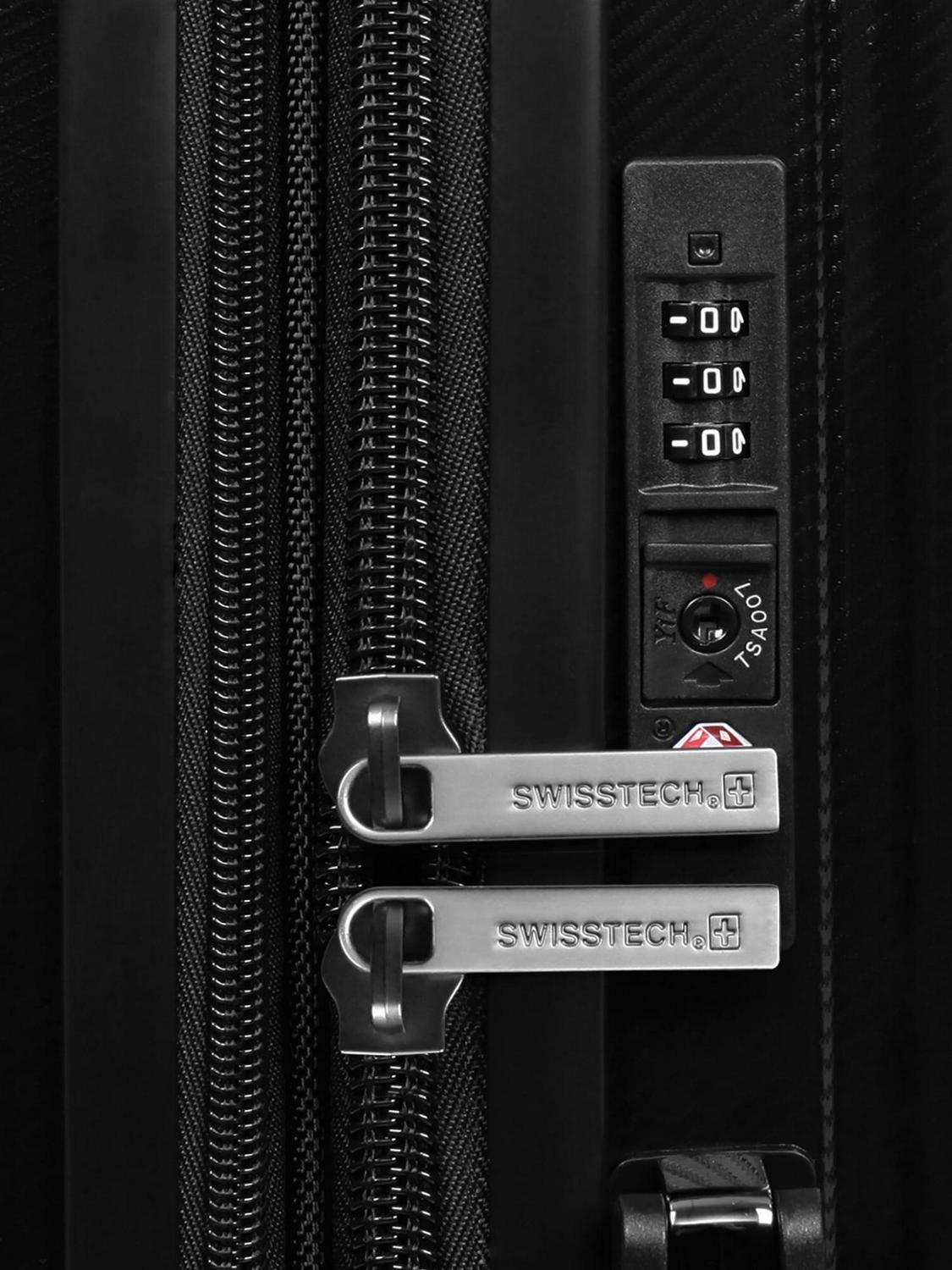 Swisstech Navigation 25" Hardside Checked Luggage, 28"H x 19"W x 11 "D - Image 2