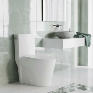 Swiss Madison St. Tropez White Ceramic Elongated 12in, 1.28 GPF Toilet