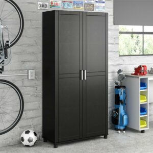 Callahan 36" Utility Storage Cabinet, Black