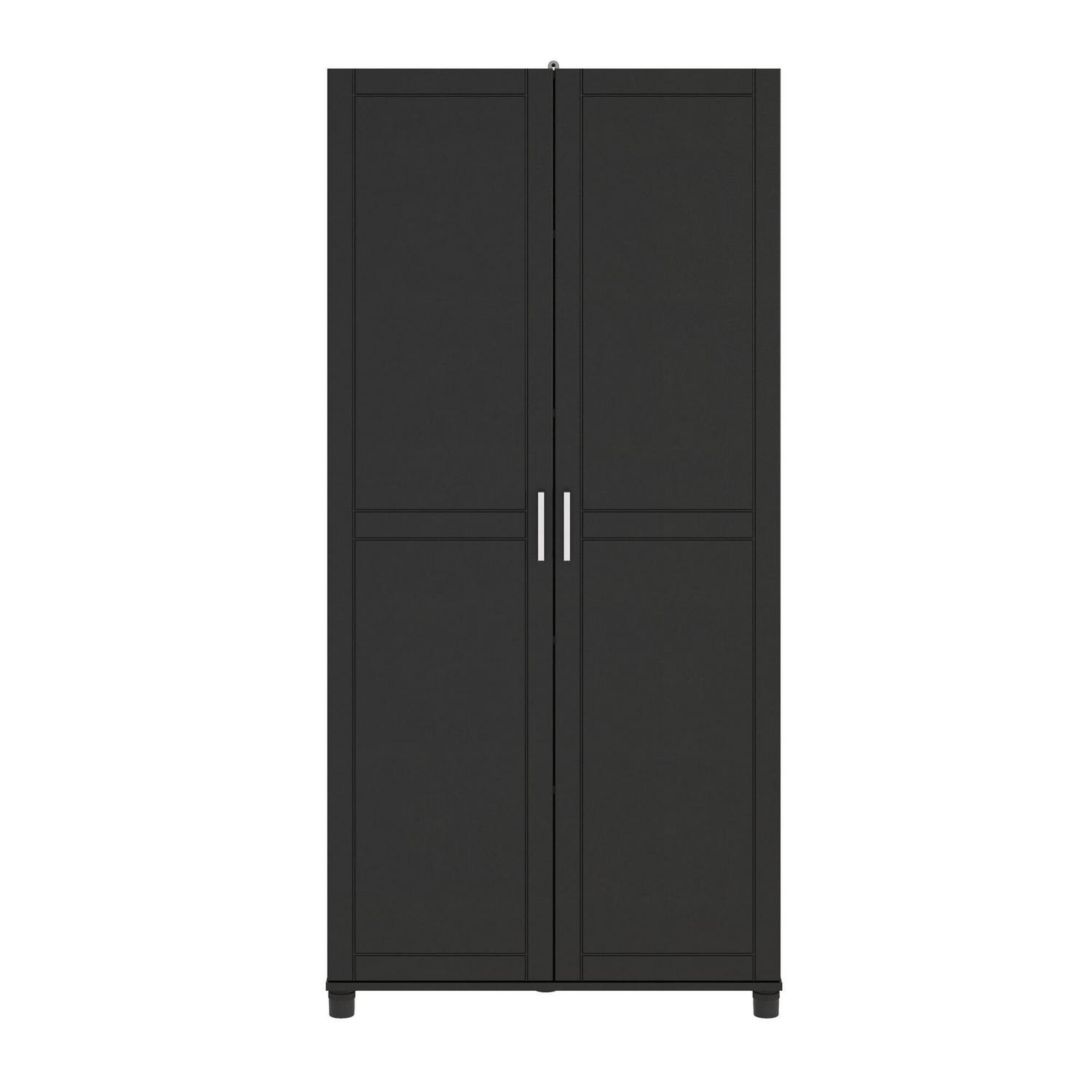 Callahan 36" Utility Storage Cabinet, Black - Image 4