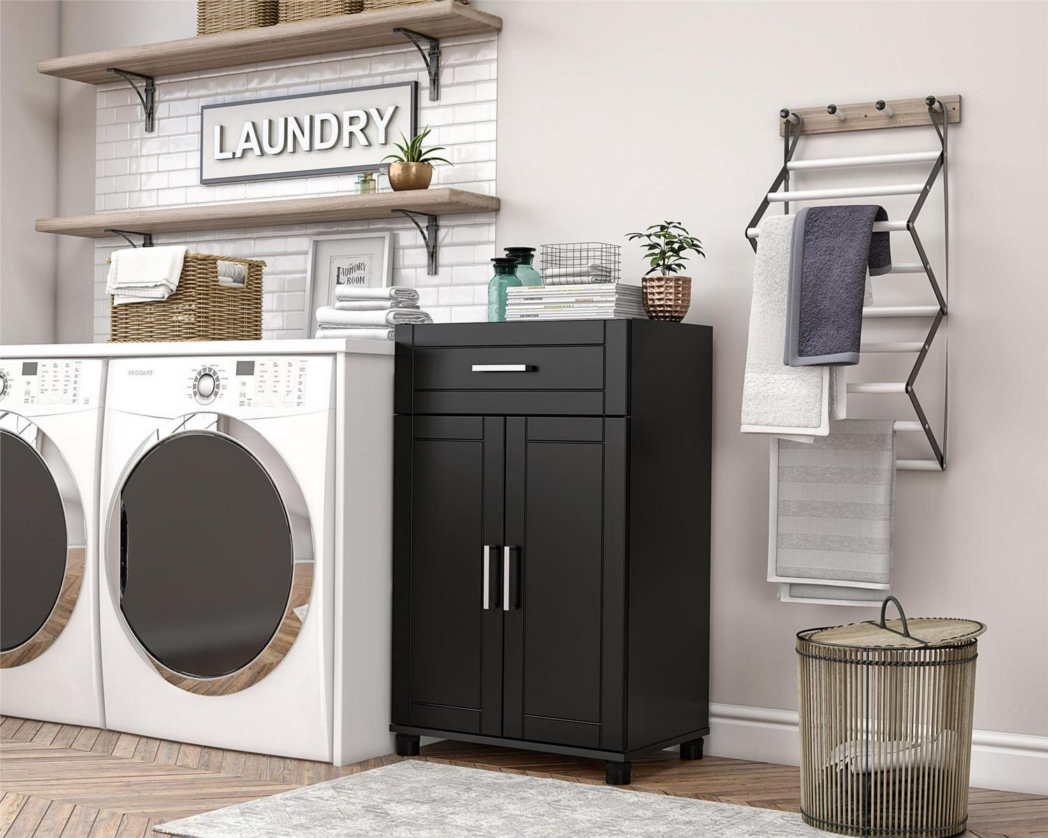 Systembuild Evolution Sylvan 24" 1 Drawer/2 Door Base Garage Storage Cabinet, Black - Image 14