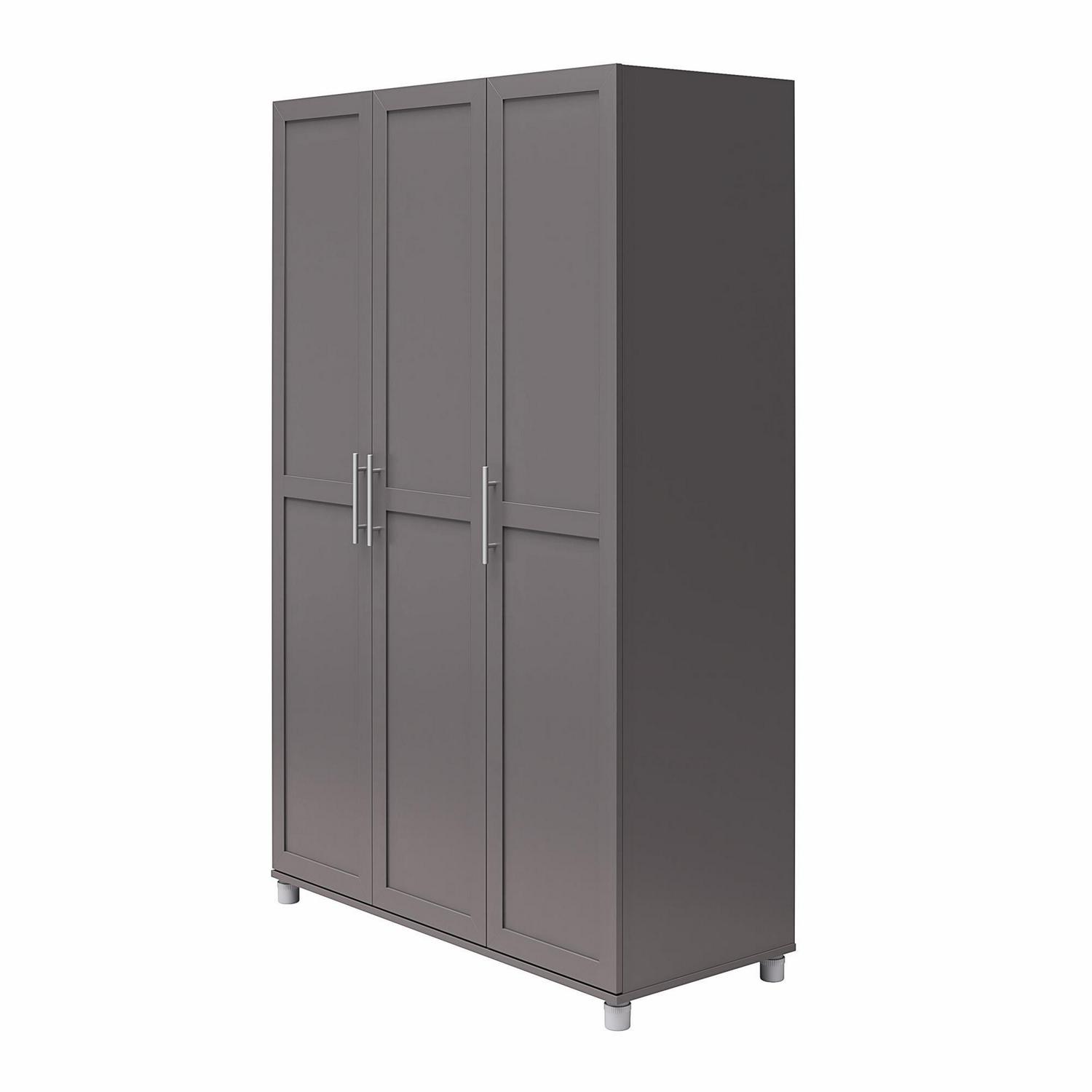 Systembuild Evolution Westford Framed 3 Door Wardrobe, Graphite Gray - Image 3