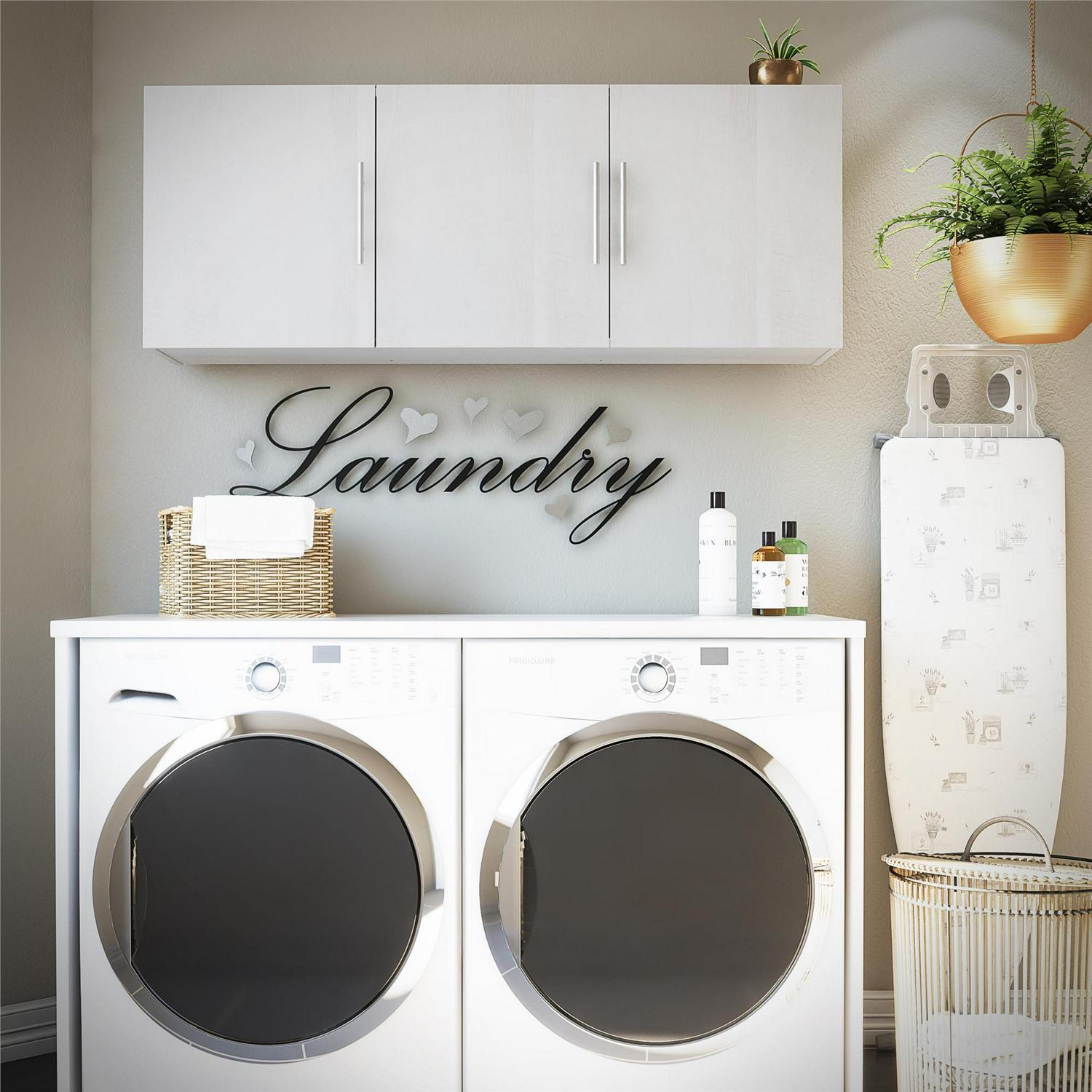 Systembuild Evolution Westford 54" Garage Storage Wall Cabinet, Ivory Oak - Image 13