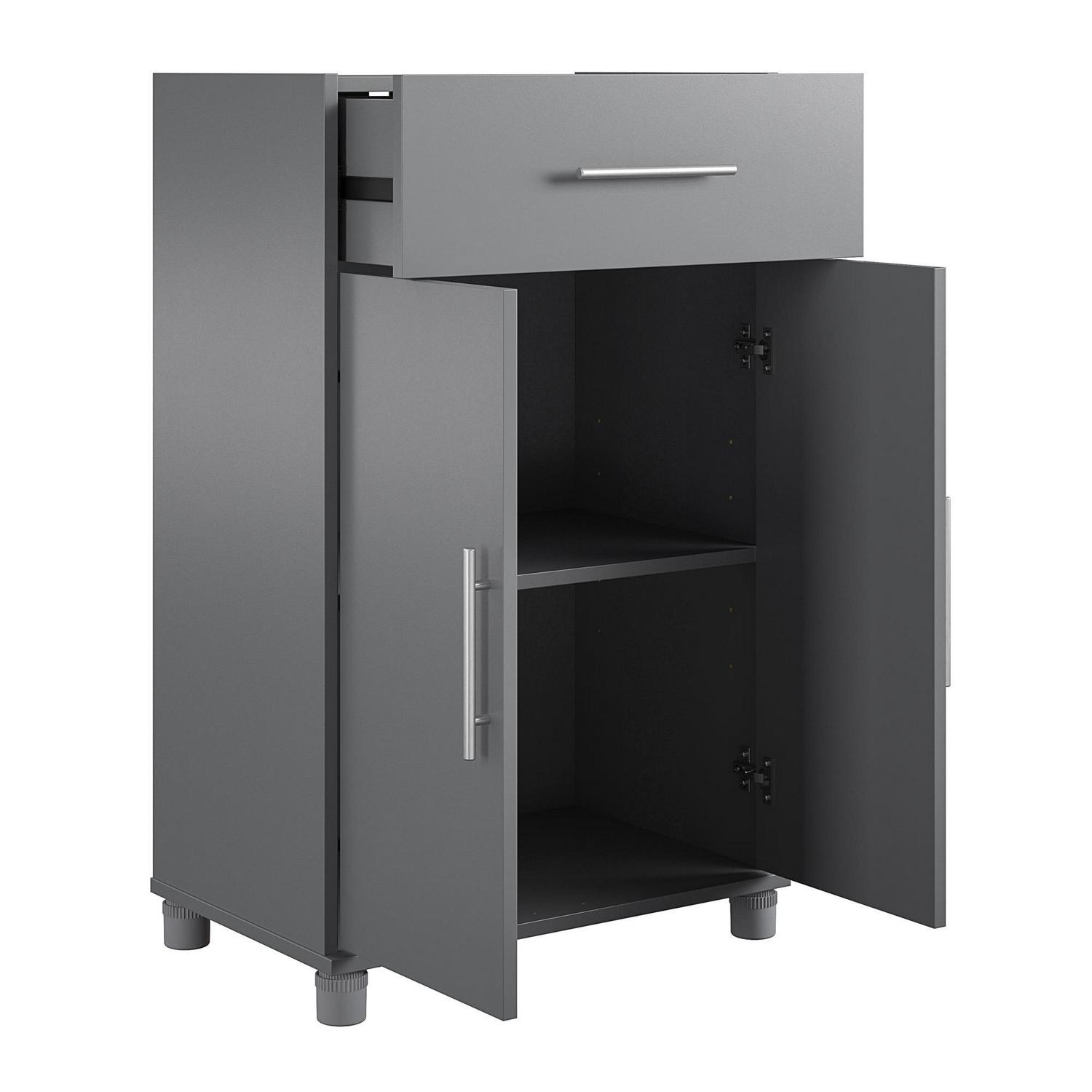 Systembuild Evolution Westford 2 Door/1 Drawer Garage Storage Cabinet, Graphite Gray - Image 15