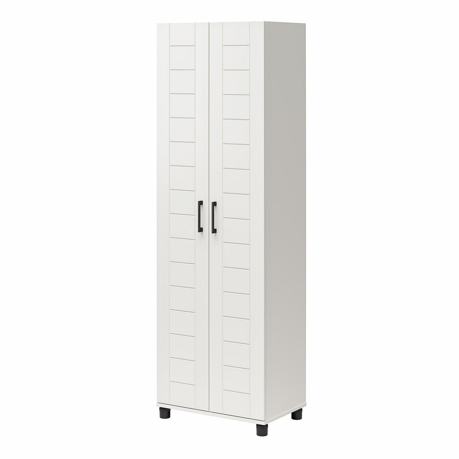 Systembuild Evolution Lingen 24" Wide 2 Door Shiplap Cabinet, White - Image 8