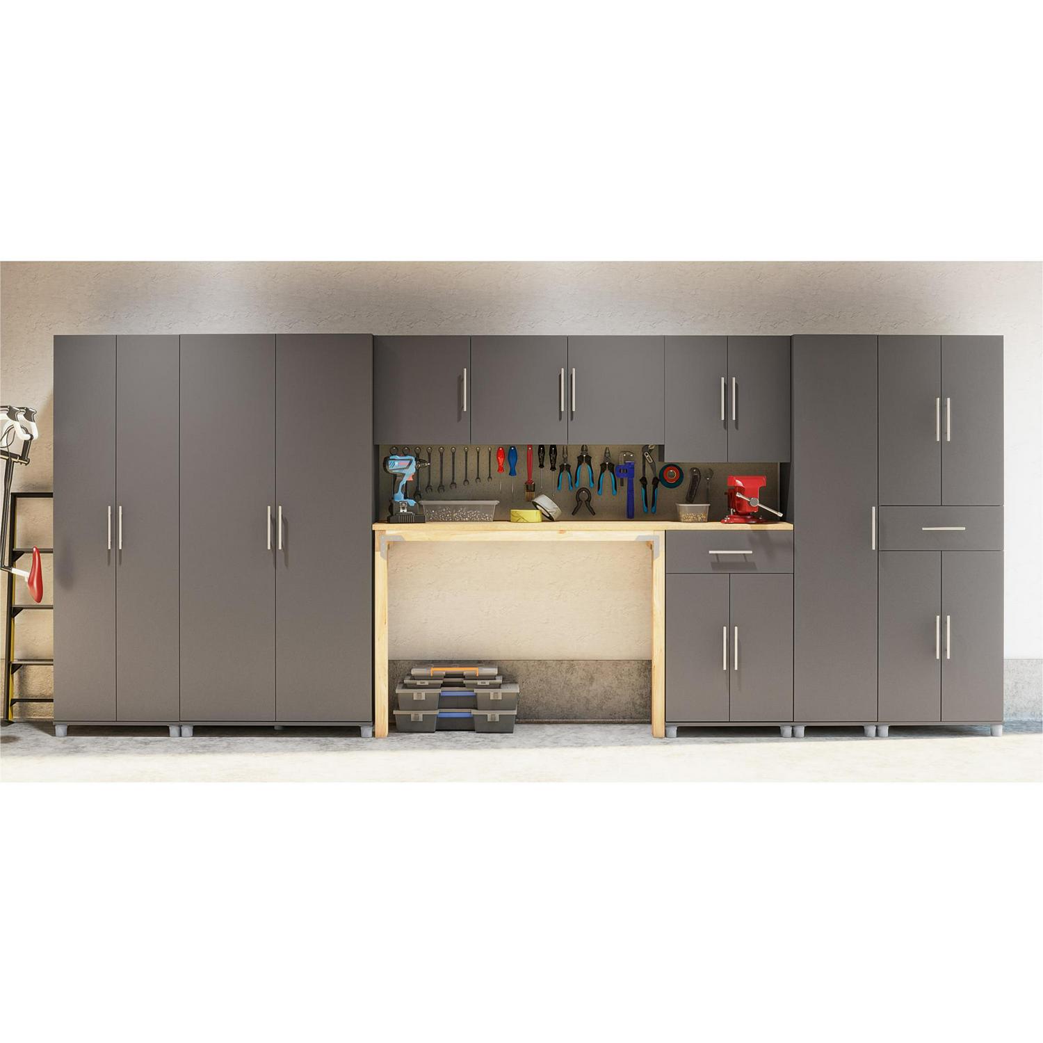 Systembuild Evolution Westford 2 Door/1 Drawer Garage Storage Cabinet, Graphite Gray - Image 9