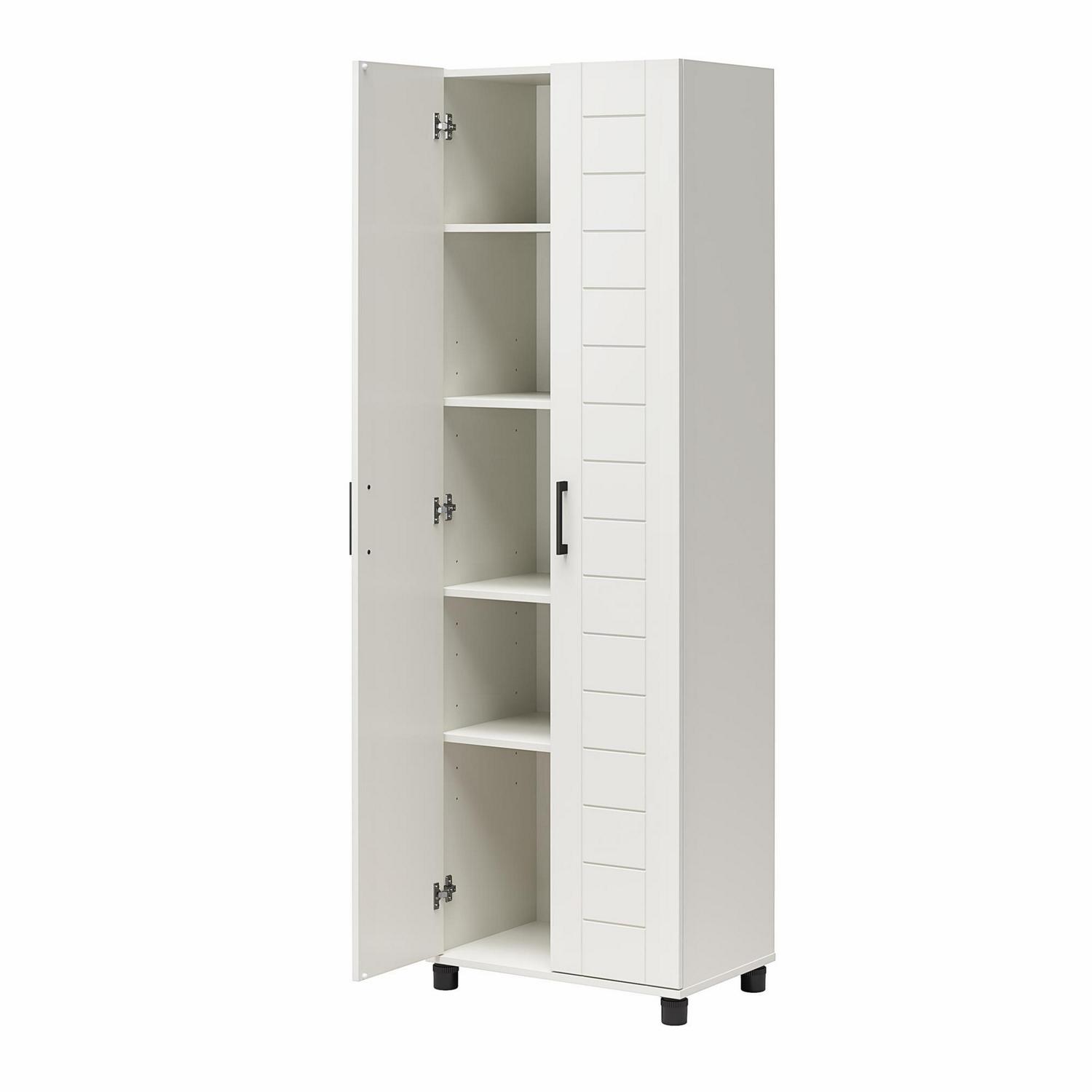 Systembuild Evolution Lingen 24" Wide 2 Door Shiplap Cabinet, White - Image 6