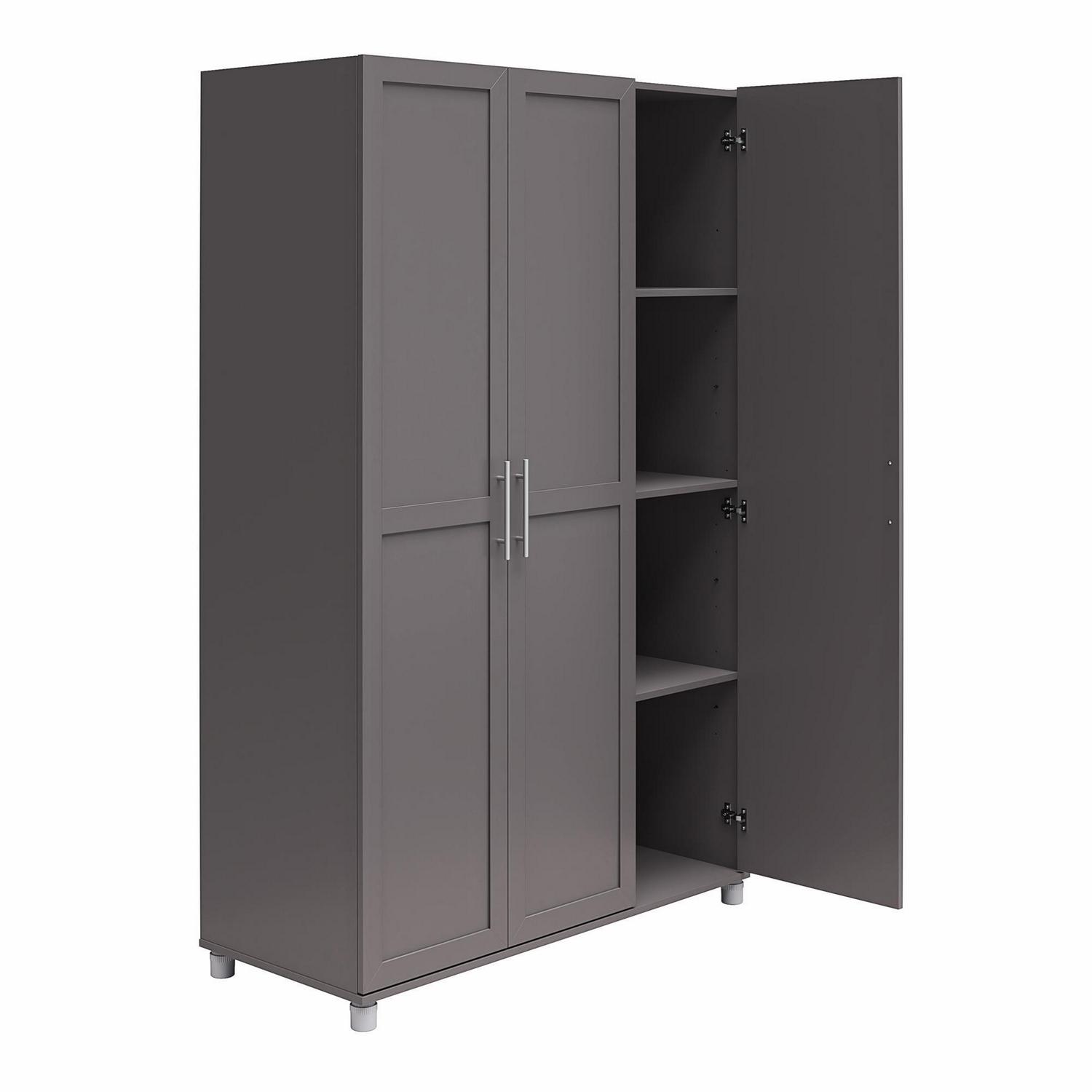 Systembuild Evolution Westford Framed 3 Door Wardrobe, Graphite Gray - Image 6