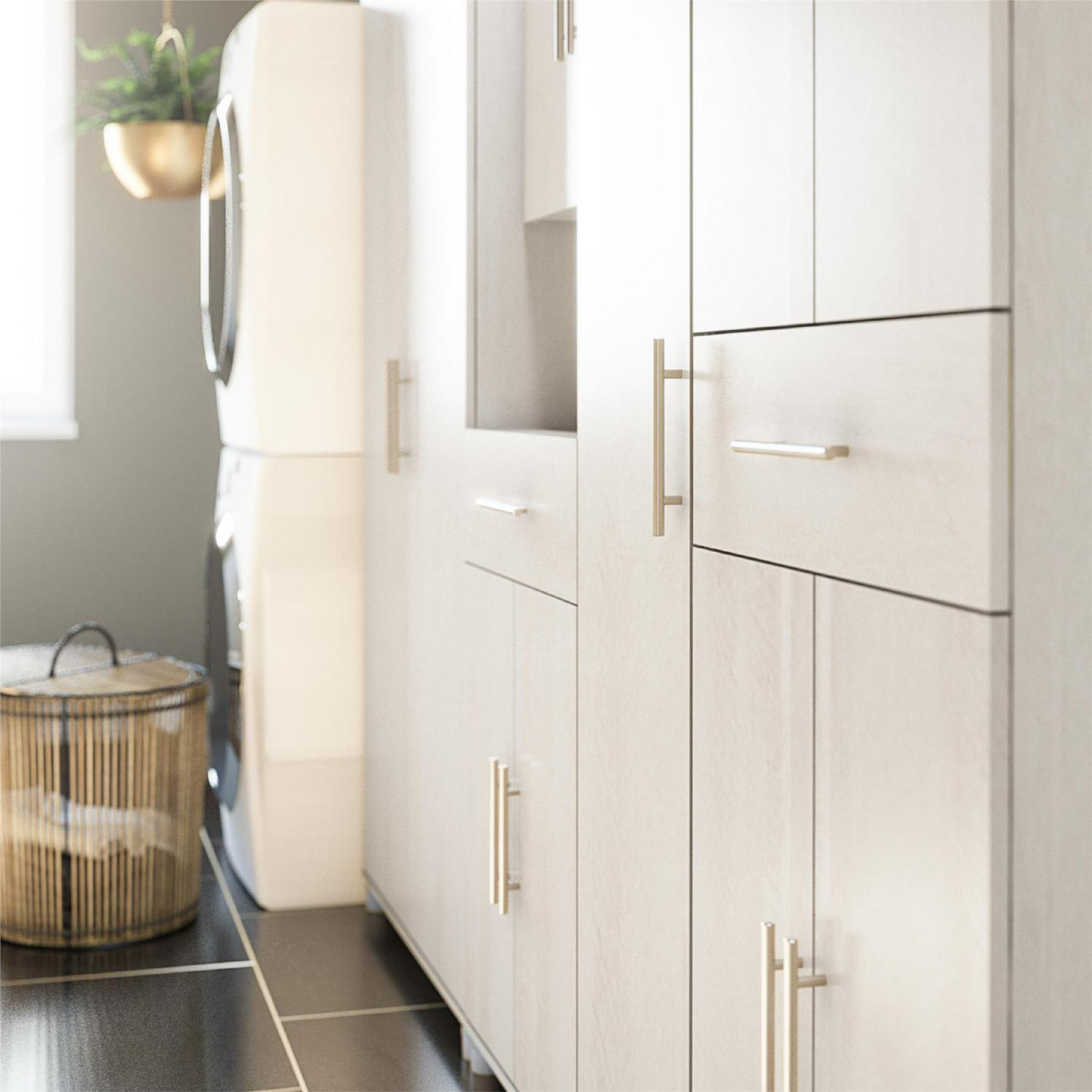 Systembuild Evolution Westford 54" Garage Storage Wall Cabinet, Ivory Oak - Image 17