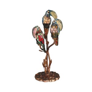 Dale Tiffany Three Parrots Table Lamp