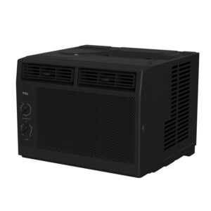 TCL 5,000 BTU Mechanical Window Air Conditioner (Black) - 150 Sq. Ft., Reusable Filter, Energy Efficient - W5WM-B3